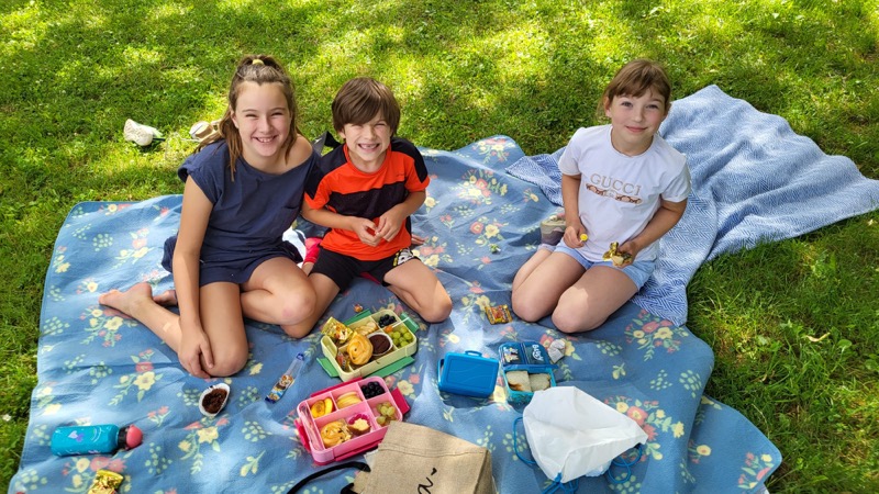 Abschlusspicknick mit den Kindergartenkindern